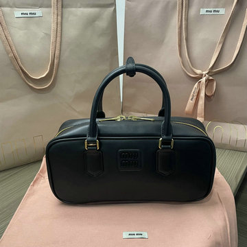 ミュウミュウ MIUMIU GH-MM5BB148PBK 2024年最新入荷 アルカディ トップハンドルバッグ トートバッグ ハンドバッグ 2way 斜め掛け ショルダーバッグ
