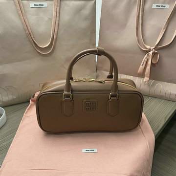 ミュウミュウ MIUMIU GH-MM5BB148PZS 2024年最新入荷 アルカディ トップハンドルバッグ トートバッグ ハンドバッグ 2way 斜め掛け ショルダーバッグ