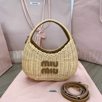 商品名称：ミュウミュウ MIUMIU GH-MM5BC125ZKF 2024年最新入荷 ワンダー ホーボーバッグ トートバッグ ハンドバッグ 2way 斜め掛け ショルダーバッグ