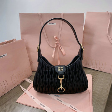 ミュウミュウ MIUMIU GH-MM5BC157BBK 2024年最新入荷 ホーボーバッグ トートバッグ ハンドバッグ ショルダーバッグ クロスボディバッグ レディースかばん