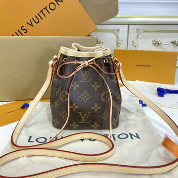ルイヴィトン LOUISVUITTON 057-M41346 v2024年最新入荷 ナノ ノエ バケットバッグ ショルダーバッグ トートバッグ ドローストリングバッグ レディースかばん
