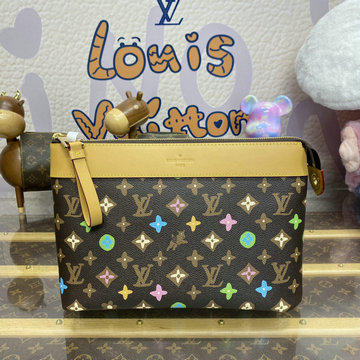ルイヴィトン LOUISVUITTON 057-M83568 2024年最新入荷 ポシェット ヴォワヤージュ スープル ポーチ 手持ちかばん クラッチバッグ メンズかばん