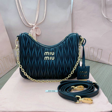 ミュウミュウ MIUMIU GH-MM5BH211BBL 2024年最新入荷 斜め掛け ショルダーバッグ クロスボディバッグ レディースかばん マテラッセレザー