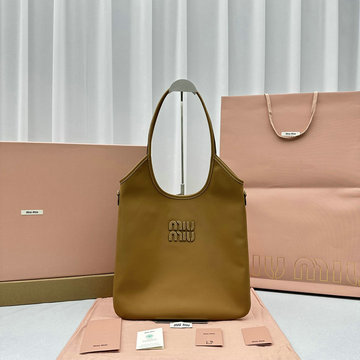 ミュウミュウ MIUMIU GH-MM5BG231PZS 2024年最新入荷 ホーボーバッグ トートバッグ ハンドバッグ 肩掛け ショルダーバッグ レディースかばん