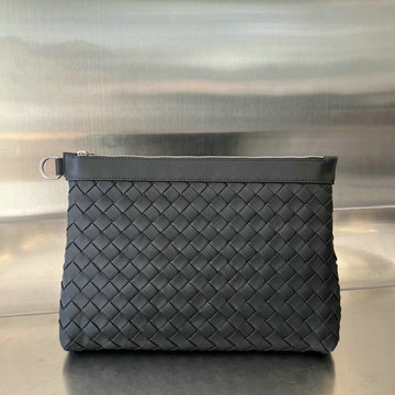 ボッテガヴェネタ BOTTEGAVENETA aj-BOV651852BK  2024年最新入荷 イントレチャート ファスナーポーチ 手持ちかばん クラッチバッグ ビジネスバッグ