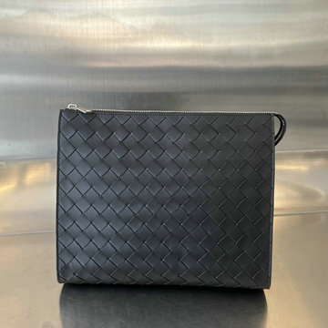 ボッテガヴェネタ BOTTEGAVENETA aj-BOV749443BK  2024年最新入荷 イントレチャート スタンディングポーチ 手持ちかばん クラッチバッグ ビジネスバッグ メンズかばん