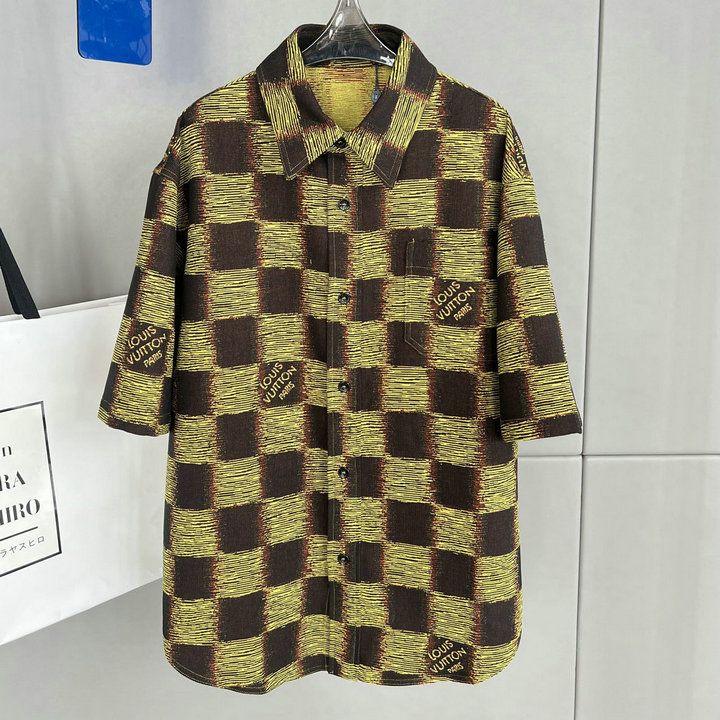 商品名称：ルイヴィトン LOUISVUITTON XG-CDLV24001  2024年春夏最新入荷 ポロシャツ 半袖 ブラウス ショートスリーブ ワイシャツ 短袖 トップス レジャーシャツ