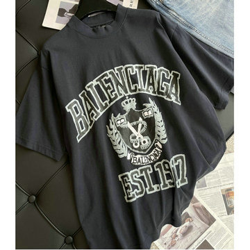 商品名称：バレンシアガ BALENCIAGA  XG-TDBA24001 2024年春夏最新入荷 Tシャツ 半袖 ショートスリーブ スウェットシャツ 短袖 クルーネック トップス レジャーシャツ