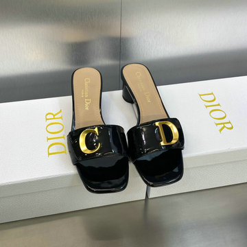 クリスチャンディオール CHRISTIAN DIOR 26-CDJ24004GQK  2024年最新入荷 C est Dior ヒールスライド ミドルヒール サンダル ミュール レディース スリッパ