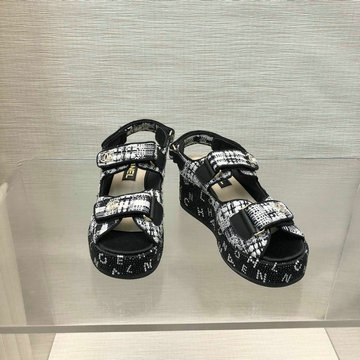 シャネル CHANEL 26-CHJ24012B 2024年最新入荷 スリングバック 厚底サンダル サマーサンダル ビーチサンダル レディースシューズ 靴