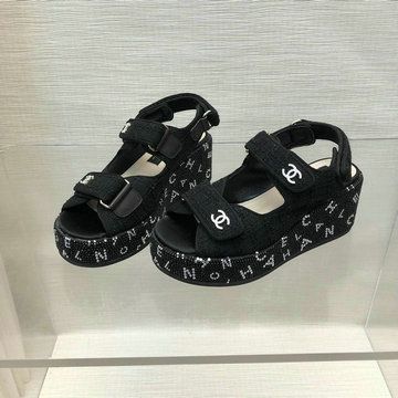 商品名称：シャネル CHANEL 26-CHJ24012K  2024年最新入荷 スリングバック 厚底サンダル サマーサンダル ビーチサンダル レディースシューズ 靴