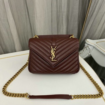 イヴサンローラン Saint laurent YSL 99-YSL487213JZH 2024年最新入荷 カレッジ スモール フラップバッグ トートバッグ 2way 斜め掛け ショルダーバッグ
