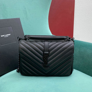 イヴサンローラン Saint laurent YSL 99-YSL487213KBK 2024年最新入荷 カレッジ スモール フラップバッグ トートバッグ 2way 斜め掛け ショルダーバッグ