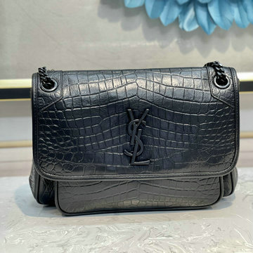 イヴサンローラン Saint laurent YSL 99-YSL498894EBK 2024年最新入荷 ニキ ミディアム フラップバッグ 斜め掛け ショルダーバッグ ウィメンズかばん