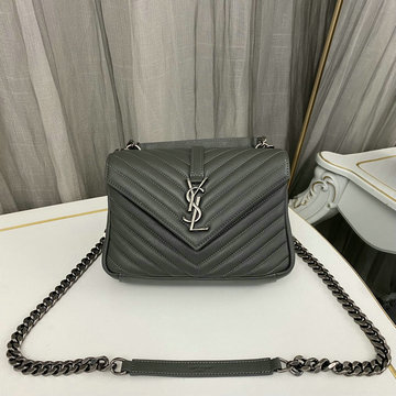 イヴサンローラン Saint laurent YSL 99-YSL487213YHS  2024年最新入荷 カレッジ スモール フラップバッグ トートバッグ 2way 斜め掛け ショルダーバッグ