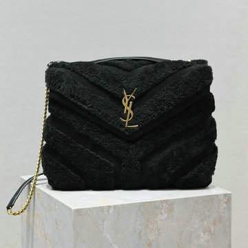 イヴサンローラン Saint laurent YSL 99-YSL487216MBK 2024年最新入荷 ルル ミディアム サッチェルバッグ トートバッグ 2way 斜め掛け ショルダーバッグ