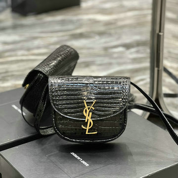 イヴサンローラン Saint laurent YSL 99-YSL619740EBK 2024年最新入荷 カイア スモールフラップバッグ 斜め掛け ショルダーバッグ クロスボディバッグ