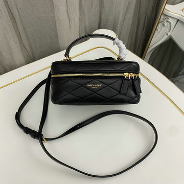 イヴサンローラン Saint laurent YSL 99-YSL669560BK 2024年最新入荷 ギャビー バニティバッグ 斜め掛け ショルダーバッグ 化粧かばん ウィメンズかばん