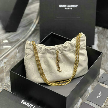 イヴサンローラン Saint laurent YSL 99-YSL681632BS  2024年最新入荷 ミニレザーバッグ ホーボーバッグ チェーン ショルダーバッグ ウィメンズかばん