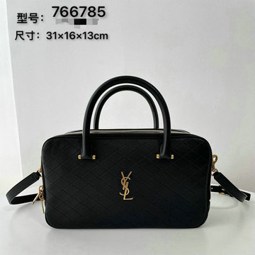 イヴサンローラン Saint laurent YSL  99-YSL766785BK 2024年最新入荷 リヤダッフル トートバッグ ハンドバッグ 2way ショルダーバッグ 旅行かばん