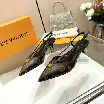 ルイヴィトン LOUISVUITTON 26-LVJ24003DP 2024年最新入荷 ウィメンズ パンプス ミドルヒールシューズ ローファー レディースシューズ