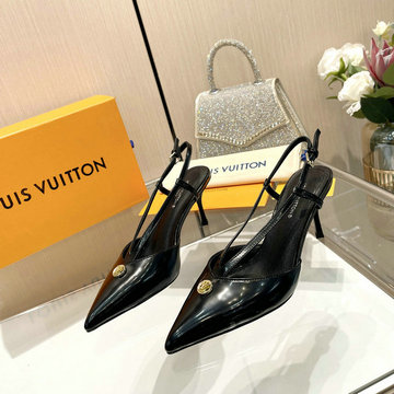 ルイヴィトン LOUISVUITTON 26-LVJ24003ZP 2024年最新入荷 ウィメンズ スリングバック パンプス ミドルヒールシューズ ローファー レディースシューズ