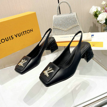 ルイヴィトン LOUISVUITTON 26-LVJ24004DP 2024年最新入荷 ウィメンズ スリングバック パンプス ミドルヒールシューズ ローファー レディースシューズ