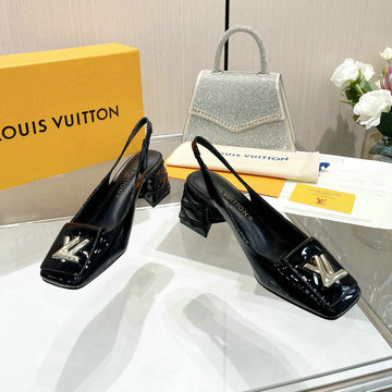 ルイヴィトン LOUISVUITTON 26-LVJ24004DQ  2024年最新入荷 ウィメンズ スリングバック パンプス ミドルヒールシューズ ローファー レディースシューズ