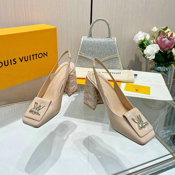 ルイヴィトン LOUISVUITTON 26-LVJ24004GQ 2024年最新入荷 ウィメンズ スリングバック パンプス ハイヒールシューズ ローファー レディースシューズ