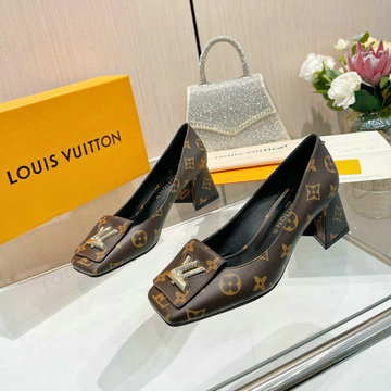 ルイヴィトン LOUISVUITTON 26-LVJ24005DP  2024年最新入荷 ウィメンズ パンプス ミドルヒールシューズ ローファー レディースシューズ