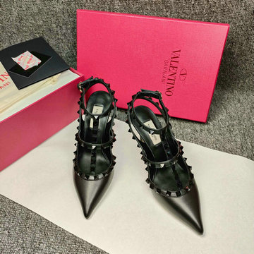 ヴァレンティノ Valentino 26-VTJ24024QQPK 2024年最新入荷 ロックスタッズ スリングバック パンプス ハイヒールシューズ ピンヒール レディースシューズ 靴
