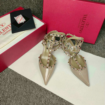 商品名称：ヴァレンティノ Valentino 26-VTJ24025QJGF 2024年最新入荷 ロックスタッズ スリングバック パンプス ミドルヒールシューズ ピンヒール レディースシューズ 靴