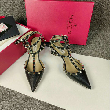 ヴァレンティノ Valentino 26-VTJ24025QJLK 2024年最新入荷 ロックスタッズ スリングバック パンプス ミドルヒールシューズ ピンヒール レディースシューズ 靴