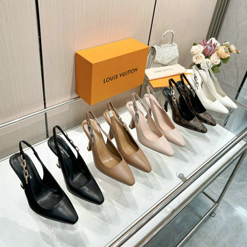 ルイヴィトン LOUISVUITTON 26-LVJ24007G 2024年最新入荷 ウィメンズ スリングバック パンプス ハイヒールシューズ ローファー レディースシューズ