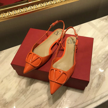ヴァレンティノ Valentino 26-VTJ24026PQC 2024年最新入荷 スリングバック パンプス フラットシューズ とんがりトウ レディースシューズ 靴