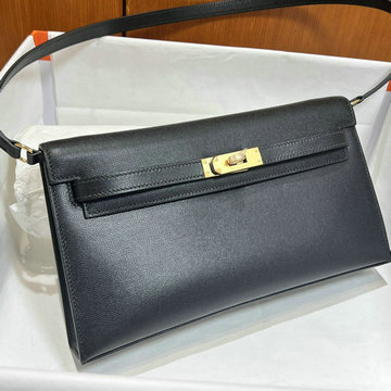 エルメスHERMES  063-HKE28MDJBK 2024最新入荷 Kelly Elan ホーボーバッグ 斜め掛け ショルダーバッグ クロスボディバッグ