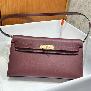 エルメスHERMES 063-HKE28MDJZH  2024最新入荷 Kelly Elan ホーボーバッグ 斜め掛け ショルダーバッグ クロスボディバッグ