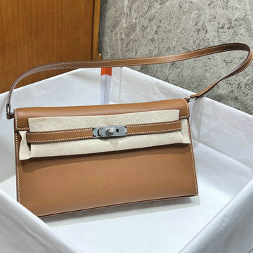 エルメスHERMES 063-HKE28MDYZS 2024最新入荷 Kelly Elan ホーボーバッグ 斜め掛け ショルダーバッグ クロスボディバッグ