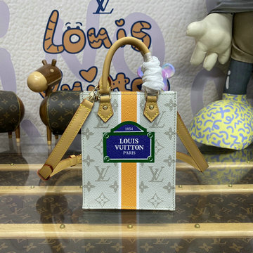 ルイヴィトン LOUISVUITTON 057-M23615 2024年最新入荷 プティット サックプラ トップハンドルバッグ トートバッグ 2way ショルダーバッグ