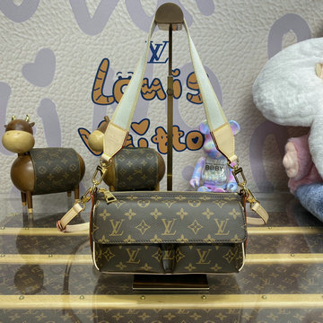 商品名称：ルイヴィトン LOUISVUITTON 057-M46999 2024年最新入荷 バイブ ショルダーバッグ クロスボディバッグ モノグラムキャンパス