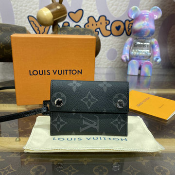 ルイヴィトン LOUISVUITTON 057-M83155 2024年最新入荷 ポルト カルト オンストラップ カードケース タイガ レザー モノグラム キャンバス