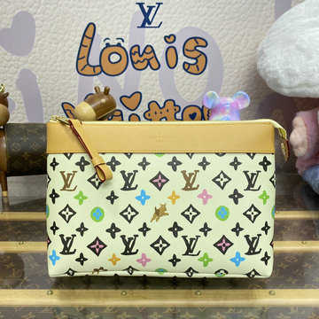 ルイヴィトン LOUISVUITTON 057-M83568B 2024年最新入荷 ポシェット ヴォワヤージュ スープル ポーチ 手持ちかばん クラッチバッグ メンズかばん