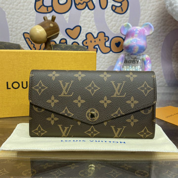 ルイヴィトン LOUISVUITTON 057-M83580 2024年最新入荷 ポルトフォイユ サラ NM 二つ折り長財布 ロングウォレット 小銭入れポケット付き