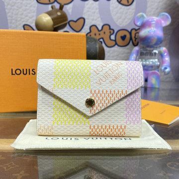 ルイヴィトン LOUISVUITTON 057-N40638 2024年最新入荷 新作 ポルトフォイユ ヴィクトリーヌ 三つ折り短財布 ショートウォレット 小銭入れ付き