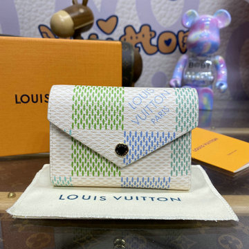 ルイヴィトン LOUISVUITTON  057-N40750 2024年最新入荷 新作 ポルトフォイユ ヴィクトリーヌ 三つ折り短財布 ショートウォレット 小銭入れ付き