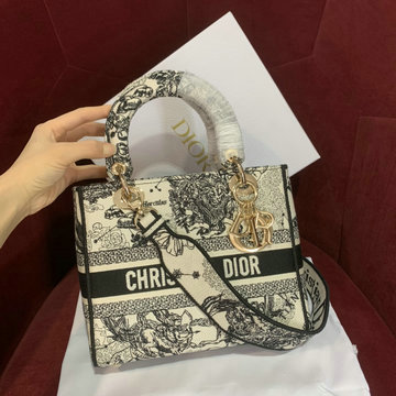 クリスチャンディオール CHRISTIAN DIOR 99-CD0565MTMB 2024年最新入荷 レディ ディオール スモール トートバッグ 2way 斜め掛け ショルダーバッグ