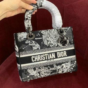 クリスチャンディオール CHRISTIAN DIOR 99-CD0565MTBK2024年最新入荷 レディ ディオール スモール トートバッグ 2way 斜め掛け ショルダーバッグ