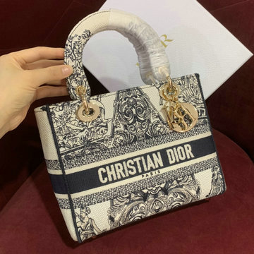 クリスチャンディオール CHRISTIAN DIOR 99-CD0565WXMB 2024年最新入荷 レディ ディオール スモール トートバッグ 2way 斜め掛け ショルダーバッグ