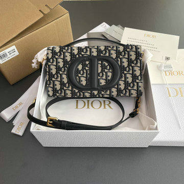 クリスチャンディオール CHRISTIAN DIOR 99-CD2209BBK 2024年最新入荷 CD シグネチャー ミニバッグ 斜め掛け ショルダーバッグ ウォレット