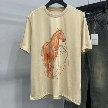 商品名称：エルメス HERMES MS-TDHE24001 2024年最新入荷 Tシャツ 半袖 ショートスリーブ スウェットシャツ 短袖 クルーネック トップス レジャーシャツ